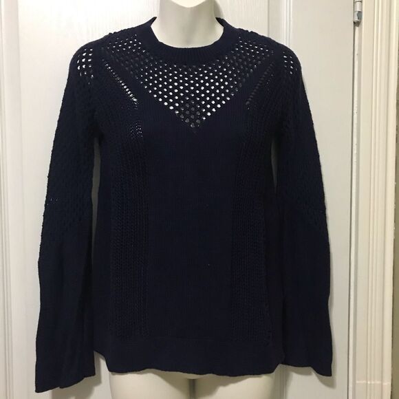 Reitmans The Short Cut Navy Blue Women Sweater Longsleeves XXS - Picture 2 of 11